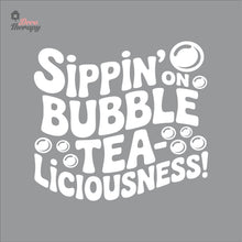 Load image into Gallery viewer, Sippin On Bubble TeaLiciousness Boba Milktea Wall Decal Decotherapy