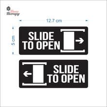 Load image into Gallery viewer, Slide To Open Sign Sticker Self-Adhesive Decotherapy