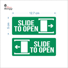 Load image into Gallery viewer, Slide To Open Sign Sticker Self-Adhesive Decotherapy