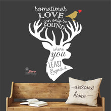 Load image into Gallery viewer, Sometimes Love Can Only Be Found Where You Least Expect It Wall Decal Decotherapy