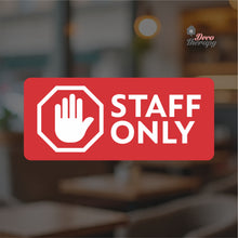Load image into Gallery viewer, Staff Only Door Sign Sticker Self-Adhesive Decotherapy