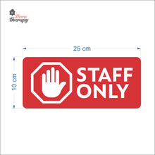 Load image into Gallery viewer, Staff Only Door Sign Sticker Self-Adhesive Decotherapy