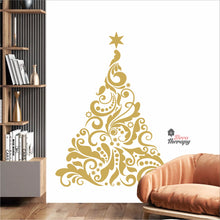Load image into Gallery viewer, Swirl Christmas Tree Wall Decal Decotherapy