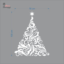 Load image into Gallery viewer, Swirl Christmas Tree Wall Decal Decotherapy