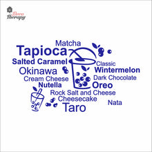 Load image into Gallery viewer, Tapioca Matcha Okinawa Cheesecake Taro Milktea Oreo Wall Decal Decotherapy
