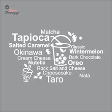 Load image into Gallery viewer, Tapioca Matcha Okinawa Cheesecake Taro Milktea Oreo Wall Decal Decotherapy