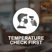 Load image into Gallery viewer, Temperature Check First Sign Sticker Self-Adhesive Decotherapy