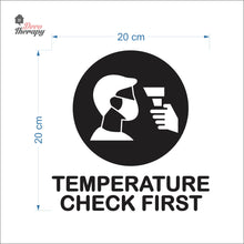 Load image into Gallery viewer, Temperature Check First Sign Sticker Self-Adhesive Decotherapy