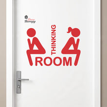 Load image into Gallery viewer, Thinking Room Sign Sticker Self-Adhesive Decotherapy