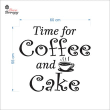 Load image into Gallery viewer, Time For Coffee & Cake Wall Decal Decotherapy