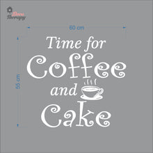 Load image into Gallery viewer, Time For Coffee & Cake Wall Decal Decotherapy