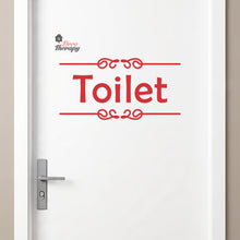 Load image into Gallery viewer, Toilet Sign Sticker Self-Adhesive Decotherapy