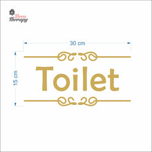 Load image into Gallery viewer, Toilet Sign Sticker Self-Adhesive Decotherapy