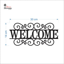 Load image into Gallery viewer, Welcome Monogram Door Sticker Self-Adhesive Decotherapy