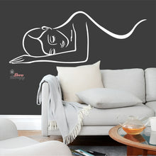 Load image into Gallery viewer, Woman Lying Down Beauty Massage Spa Salon Wall Decal Decotherapy