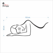 Load image into Gallery viewer, Woman Lying Down Beauty Massage Spa Salon Wall Decal Decotherapy