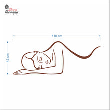 Load image into Gallery viewer, Woman Lying Down Beauty Massage Spa Salon Wall Decal Decotherapy