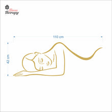 Load image into Gallery viewer, Woman Lying Down Beauty Massage Spa Salon Wall Decal Decotherapy