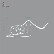 Load image into Gallery viewer, Woman Lying Down Beauty Massage Spa Salon Wall Decal Decotherapy