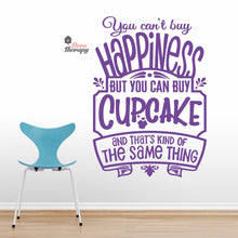 Load image into Gallery viewer, You Can't Buy Happiness Cupcake Wall Decal Decotherapy