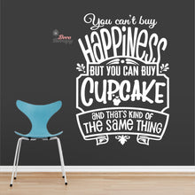 Load image into Gallery viewer, You Can't Buy Happiness Cupcake Wall Decal Decotherapy