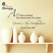 Load image into Gallery viewer, All I Have Needed Wall Sticker