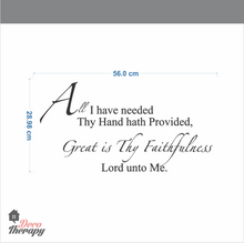 Load image into Gallery viewer, All I Have Needed Wall Sticker