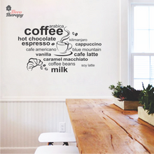 Load image into Gallery viewer, Coffee Hot Chocolate Espresso Wall Sticker
