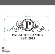 Load image into Gallery viewer, Customized Family Name V1 Design Wall Sticker