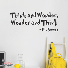 Load image into Gallery viewer, Dr Seuss Think And Wonder Wall Sticker