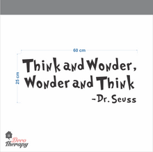 Load image into Gallery viewer, Dr Seuss Think And Wonder Wall Sticker