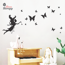 Load image into Gallery viewer, Fairy With Butterflies Wall Sticker