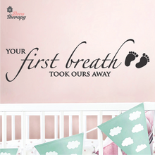 Load image into Gallery viewer, First Breath Took Ours Away Wall Sticker