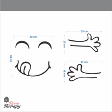 Load image into Gallery viewer, Fridge Decal - Happy Delicious Face Wall Sticker