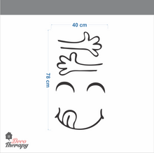 Load image into Gallery viewer, Fridge Decal - Happy Delicious Face Wall Sticker