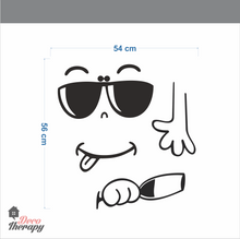 Load image into Gallery viewer, Fridge Decal - Happy Yummy Face Wall Sticker