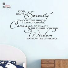 Load image into Gallery viewer, God Serenity Courage Wisdom V2 Wall Sticker