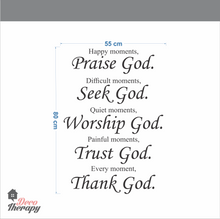 Load image into Gallery viewer, Happy Moments Praise God Wall Sticker