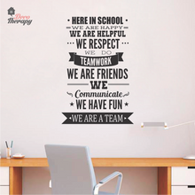 Load image into Gallery viewer, Here In School Rules Wall Sticker