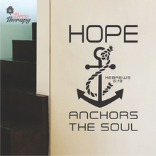 Load image into Gallery viewer, Hope Anchors The Soul Wall Sticker