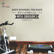 Load image into Gallery viewer, Keep Running The Race Wall Sticker