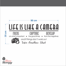 Load image into Gallery viewer, Life Is Like A Camera V1 Wall Sticker