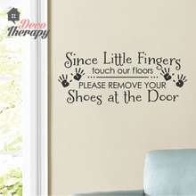 Load image into Gallery viewer, Little Fingers Touch Our Floor Wall Sticker
