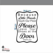 Load image into Gallery viewer, Little Hands Touch Our Floor V2 Wall Sticker
