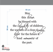 Load image into Gallery viewer, May This Home Be Blessed V1 Wall Sticker