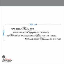 Load image into Gallery viewer, May This Home Be Blessed V2 Wall Sticker