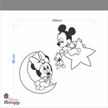 Load image into Gallery viewer, Mickey Minnie Baby Wall Sticker