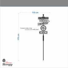 Load image into Gallery viewer, My Travel Story Sign Post Wall Sticker
