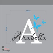 Load image into Gallery viewer, Customized Name Butterfly V2 Design Wall Sticker