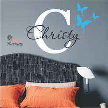 Load image into Gallery viewer, Customized Name Butterfly V2 Design Wall Sticker